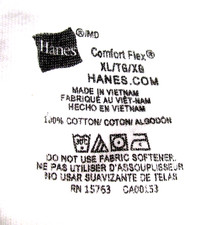 NEW 3 Pack Hanes White Underwear Briefs SZ XL Tagless Comfort Flex Loose