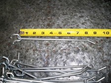 8 Inch Chrome Pegboard Hooks - 20 Pack of Peg Board Hooks Variety Used