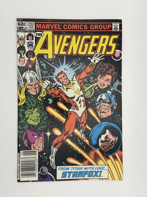 Avengers #232 Marvel 1983 1st App Starfox Eros Newsstand Bronze Age Key MCU