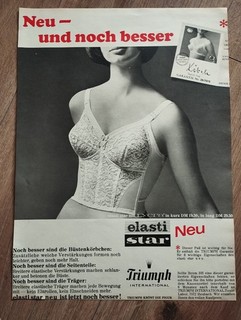 ORIG WERBUNG REKLAME 1962 TRIUMPH Long BH Wäsche Dessous
