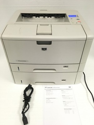 HP LaserJet 5200tn Wide Format Monochrome Laser w/ Toner, 65K Pages, Extra Tray