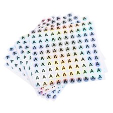Capital Letter Stickers, Alphabet A Round Self-Adhesive Letter Labels,15 Sheet