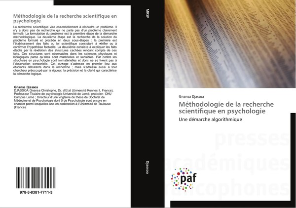 Gnansa Djassoa | MéThodologie De La Recherche Scientifique En Psychologie | Buch-image
