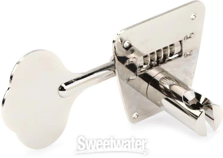 Sintonizadores de bajo Gotoh FB30 - níquel con botones de hoja de trébol Foto 3 de 4