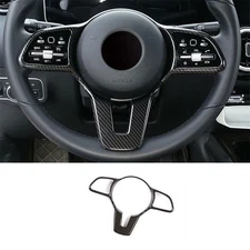 For Benz GLB W247 2020-2022 Carbon Fiber Style Steering Wheel Strip Cover Trim