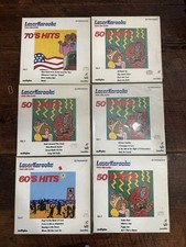 Laser karaoke Laserdisc Lot of 6 50 s 60's 70's Video Discs Music Pioneer
