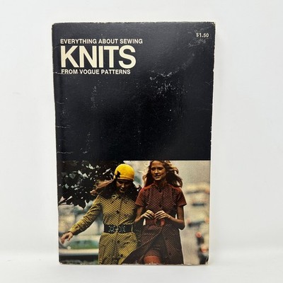 Everything About Sewing Knits from VOGUE PATTERNS  Knitwear Vintage 1971