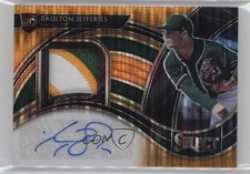 2021 Select Rookie Jersey Orange Pulsar Prizm 8/20 Daulton Jefferies Auto nd3