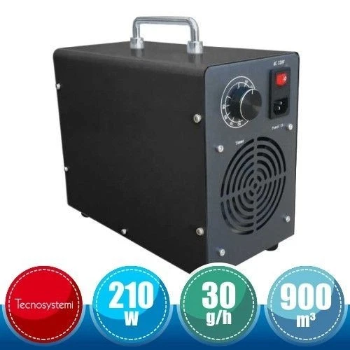 Generatore di Ozono Professionale 30 g/h 210W Sanificazione Ambienti Auto Casa - Immagine 2 di 2