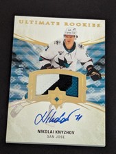 2020-21 Ultimate Collection Rookies /99 Nikolai Knyzhov RPA Rookie Patch Auto RC