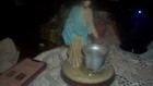 Bradford Exchange Footprints In The Sand Jesus Statue Candle Holder Figurine — photo 1