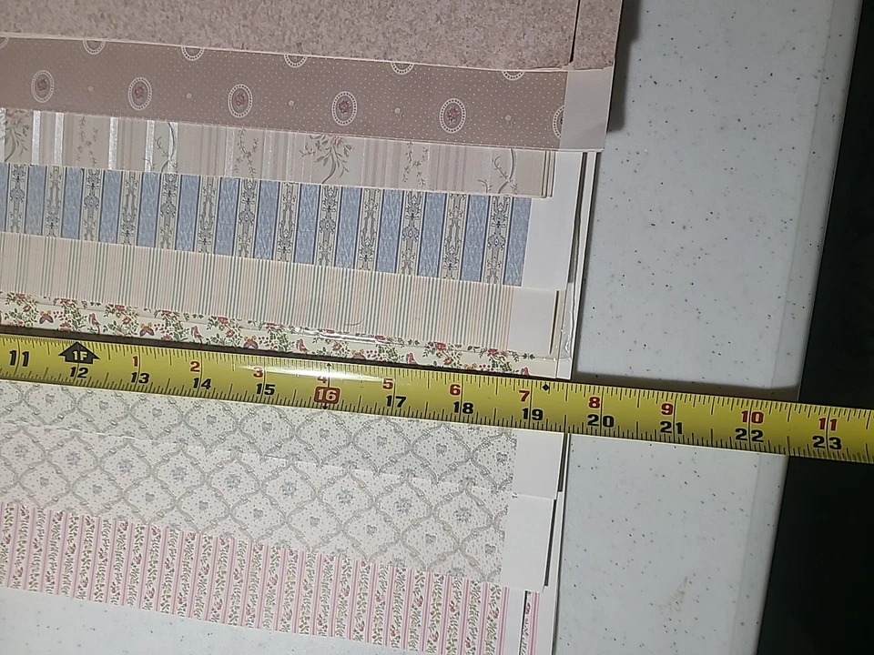 13 Papel pintado mixto para casas de muñecas en miniatura. Ver descripción para más detalles Foto 2 de 4