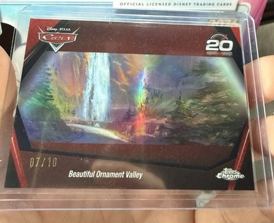 Topps 2026 Chrome Disney Pixar Cars Scenic Route CRS-6 Ornament Valley /10