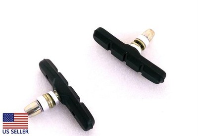 2 PAIR BOLT ON BICYCLE BIKE MOUNTAIN BIKE V BRAKE PADS SHOES NEW Overseas