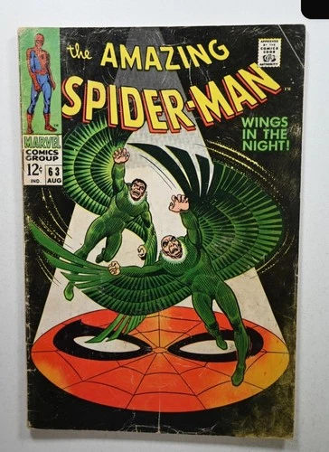 The Amazing Spider-Man #63 (Marvel Comics August 1968) GD+ condition see desc