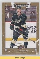 2017-18 Upper Deck Compendium Gold Gustav Olofsson #134 READ i8h