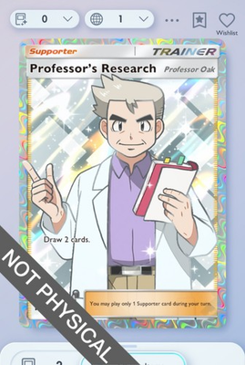 #ad Pokemon TCG POCKET Professor#x27;s Research Full Art 2⭐ Deluxe EX English $8.00