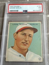 1933 Goudey Big League Chewing Gum - R319 Goose Goslin #110