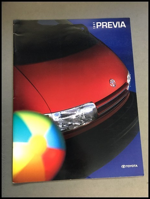 1997 Toyota Previa Van 14-page Original Car Sales Brochure Catalog