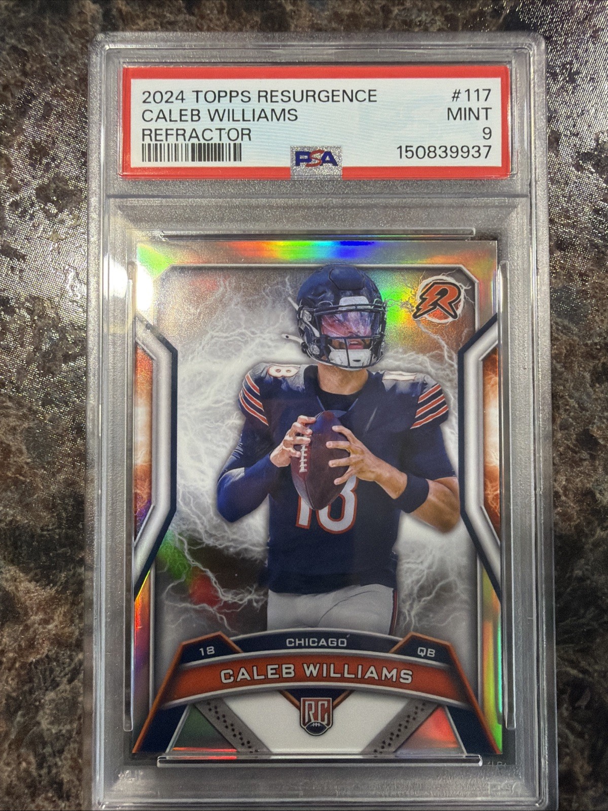 2024 Topps Resurgence - Rookies Caleb Williams #117 Refractor (RC)