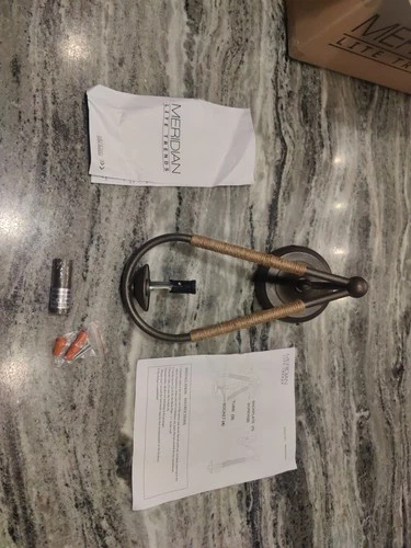 Merdian 1-Light Wall Sconce, Rusty Nail/Rope - M90002RN - Picture 1 of 3