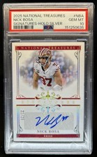 2025 Panini National Treasures Nick Bosa Signatures Holo Silver Auto #/25 PSA 10