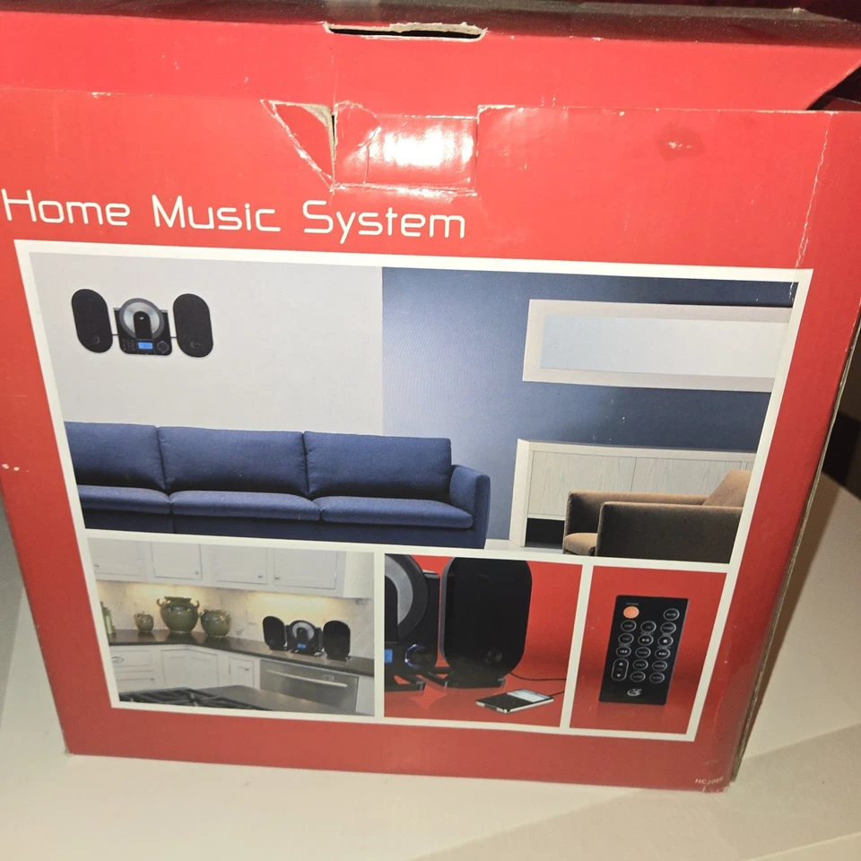 GPX Home Music System Vertical Cd Stereo MP3 Ready NIB Remote And Paperwork - Image 4 of 4