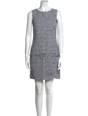 NWT Carolina Herrera Women's Sleeveless Shift Dress Cotton Blend US Size 4 $710