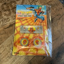 Vintage Playmakers The Amazing Spider-Man Spider Thro-Stars Set 1989 Carded MOC