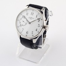 MENS WRIST WATCH CUSTOM MADE MARRIAGE WATCH 16 SIZE SWISS J.J. BADOLLET MOVEMENT