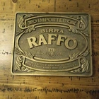 Birra Raffo Imported Beer Advertising Tray Plaque Vintage Bar Sign 13x11 Plastic