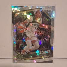 2025 Panini WNBA Prizm Silver Cracked Ice #110 Zia Cooke Seattle Storm