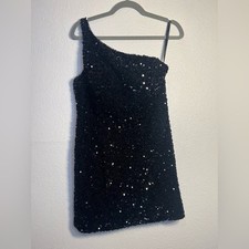 Sherri Hill one strap sequin low back mini dress SIZE 12