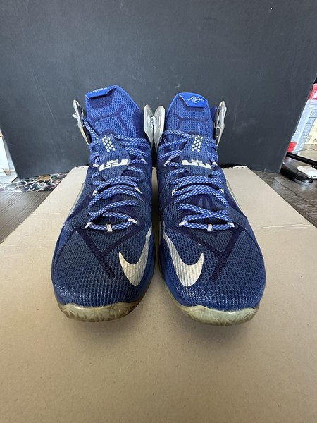 Nike LeBron 12 Tenis Deportivos para Hombre Azul/Plata 684593-410 Talla 12 2