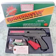 Vintage ~  SPLATMASTER ~  MARKING PISTOL 1984 Original Box + Orig Box of Pel ets