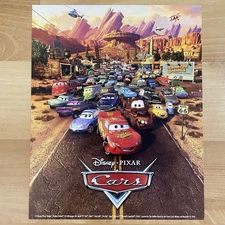 Cars Movie Mini Poster 8x10 Pixar Disney Lithograph Lightning McQueen