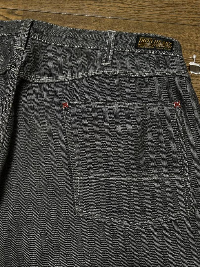 Iron Heart Double Knee Herringbone Work Pants W52cm/L… Gem