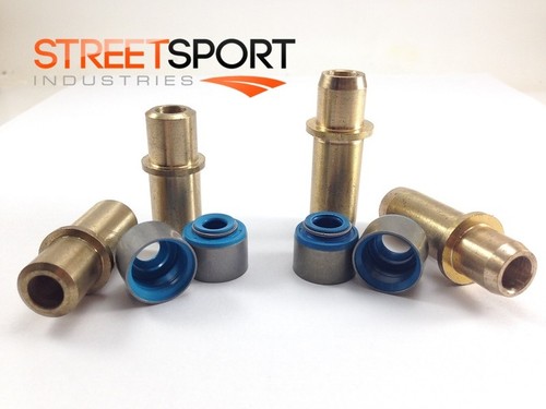 Harley IRONHEAD Sportster 57-85 INT & EXH FKM Valve Seals & GUIDES - 4 ea -NEW - Picture 3 of 7