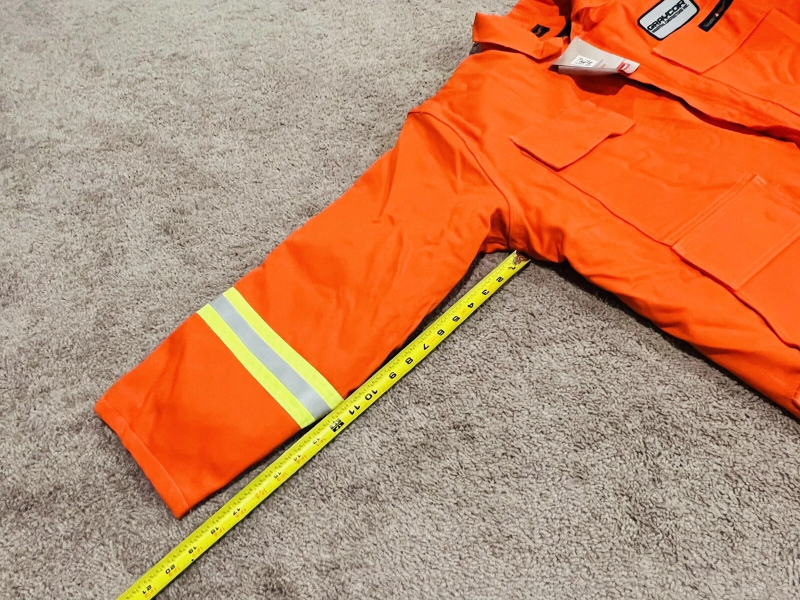 Nesse Wear Fire Resistant XL Coat Reflector Stripped Sleeves Fire Fighter - product detail image 4