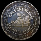CAESARS PALACE LAS Vegas Nevada 1986 $25 Gaming Token 1.5oz .999 FINE Silver 49m
