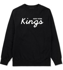 Kings Of NY Kings Script New York Logo Crewneck Sweatshirt