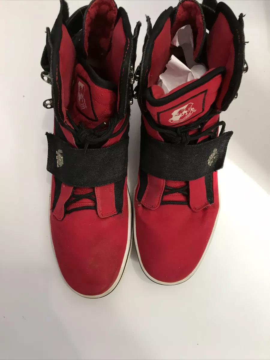 Vlado Men s Footwear Atlas II 2 Black Red IG 1500 520 Hi Top Shoes Size 13 used