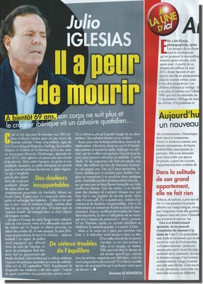 Ausschnitt Pressespiegel 2012 - Julio Iglesias / Anne Sinclair - (2 Seiten)