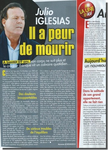 Ausschnitt Pressespiegel 2012 - Julio Iglesias / Anne Sinclair - (2 Seiten)