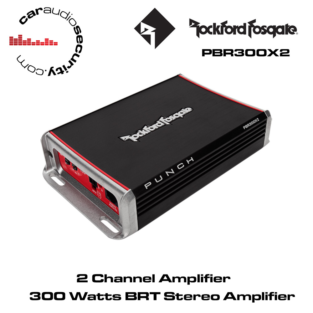 Rockford Fosgate Punch PBR300X2 - 2 Channel 300 Watt BRT Stereo