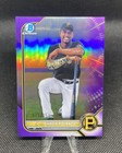 2022 Bowman Chrome Purple Shalin Polanco #/250 Pittsburgh Pirates