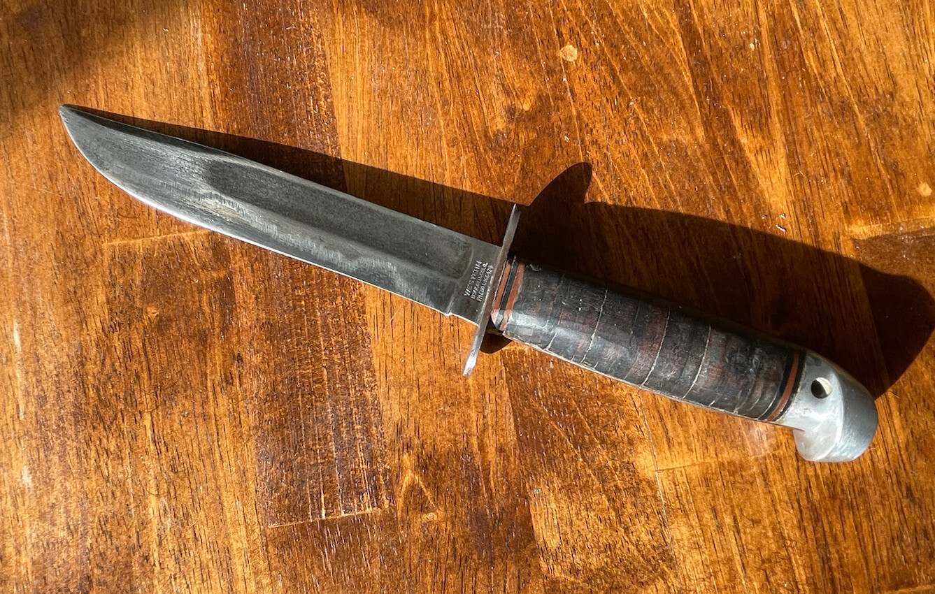 WWII Western Brand Fixed Blade Baby Shark Knife eBay