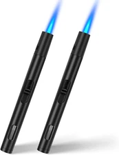 Torch Lighters 2 Pack Refillable Butane Lighter, Butane NOT Included, Windproof 