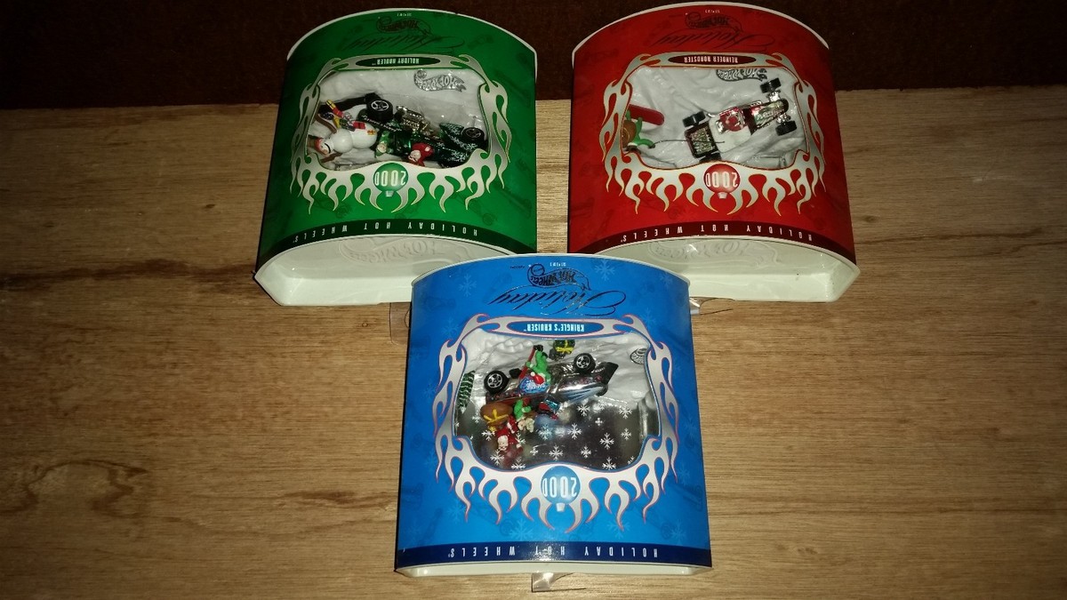 ホットウィール 2000 ホリデーホットウィール 未開封 2000~HOLIDAY HOT WHEELS SET-COMPLETE~3 CARS~VHTF~RARE-NICE