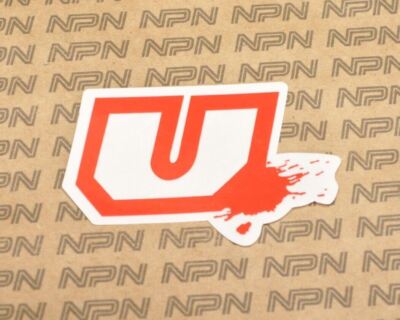 Vtg 90s Utopia Optics Sticker Decal Surf Skate Motocross MX 3 1/4'' Red Clear